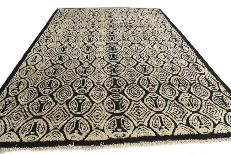 Detail image of 9' 1 x 12' 5 Hand Knotted Darya Wool Rug