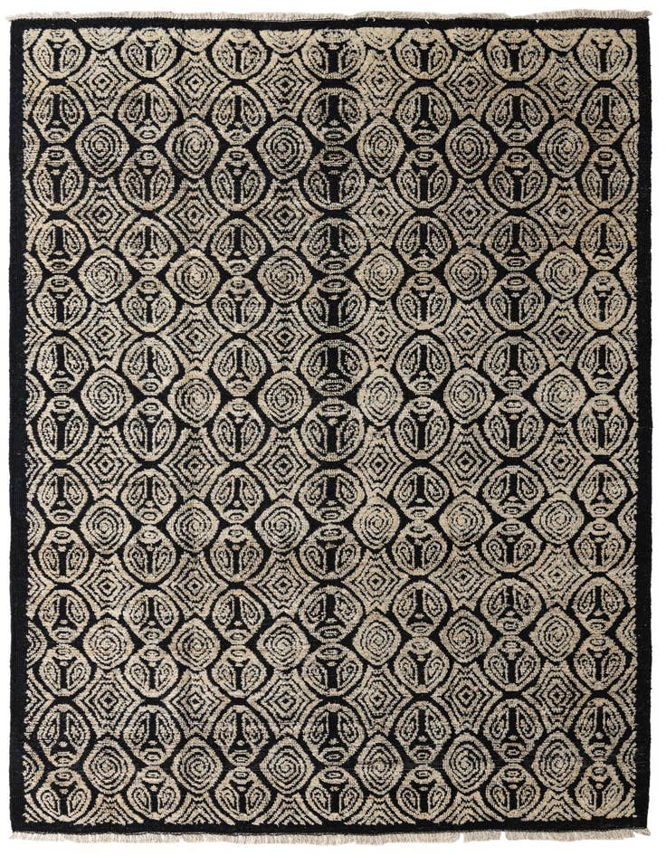 Detail image of 9' 1 x 12' 5 Hand Knotted Darya Wool Rug