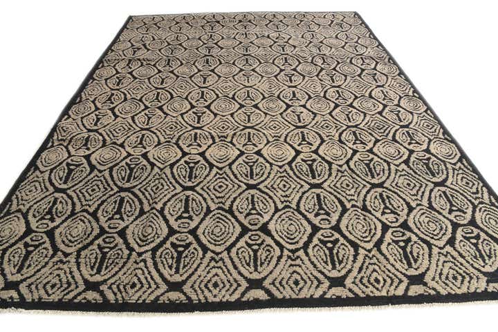 9' 3 x 12' 3 Hand Knotted Darya Wool Rug