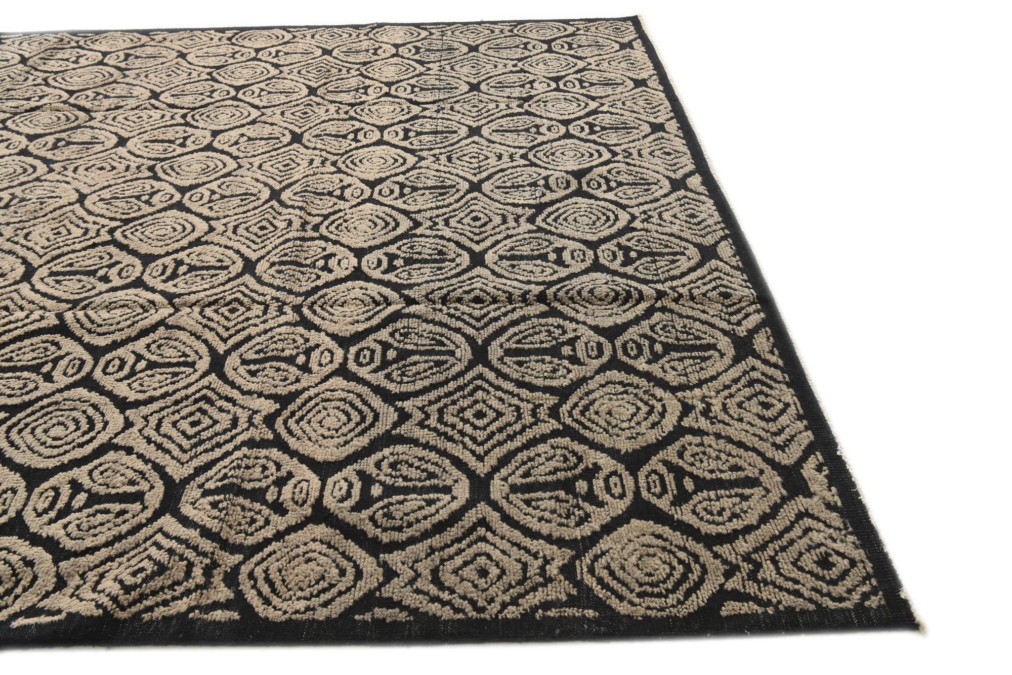 9' 3 x 12' 3 Hand Knotted Darya Wool Rug