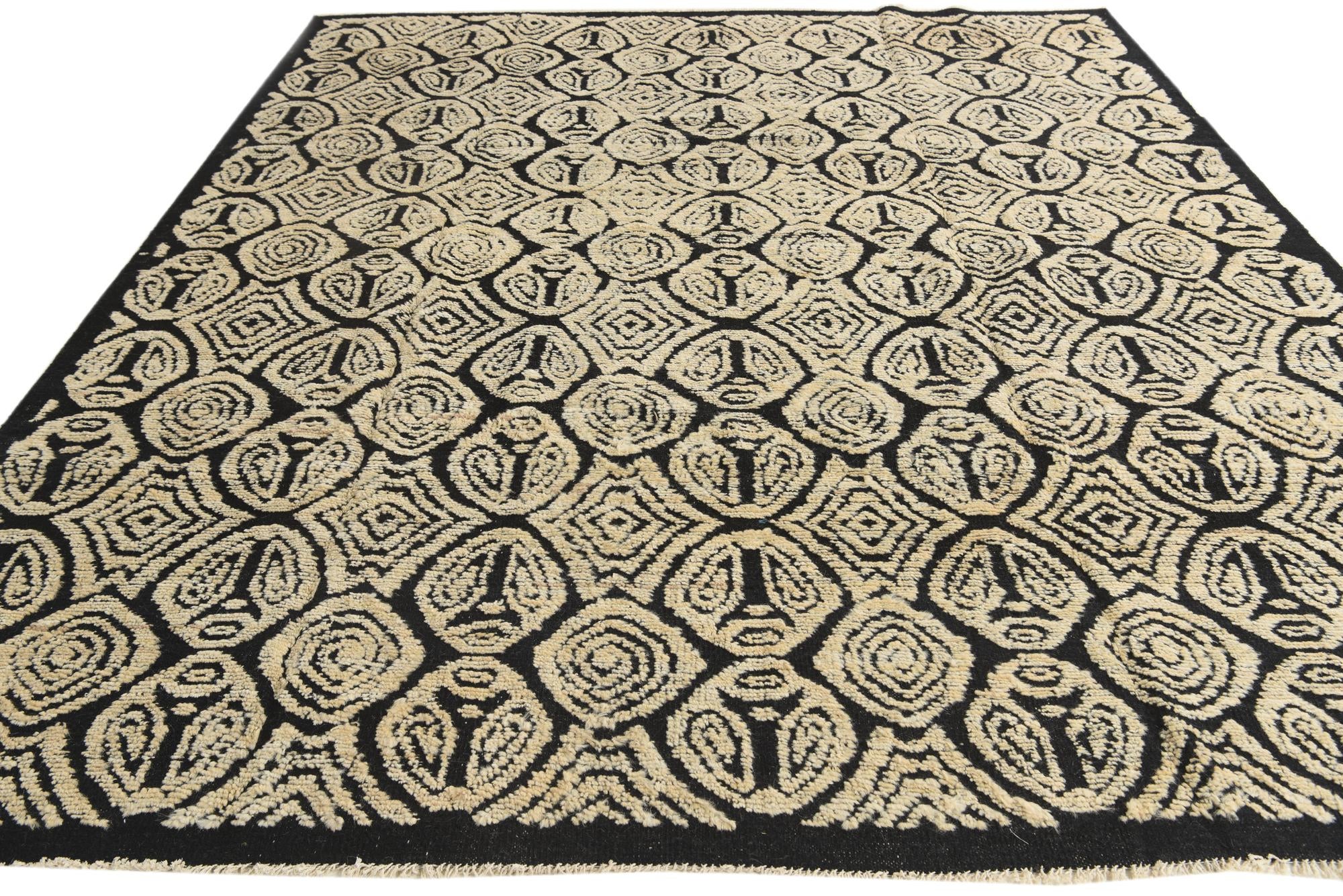8' 8 x 10' 3 Hand Knotted Darya Wool Rug