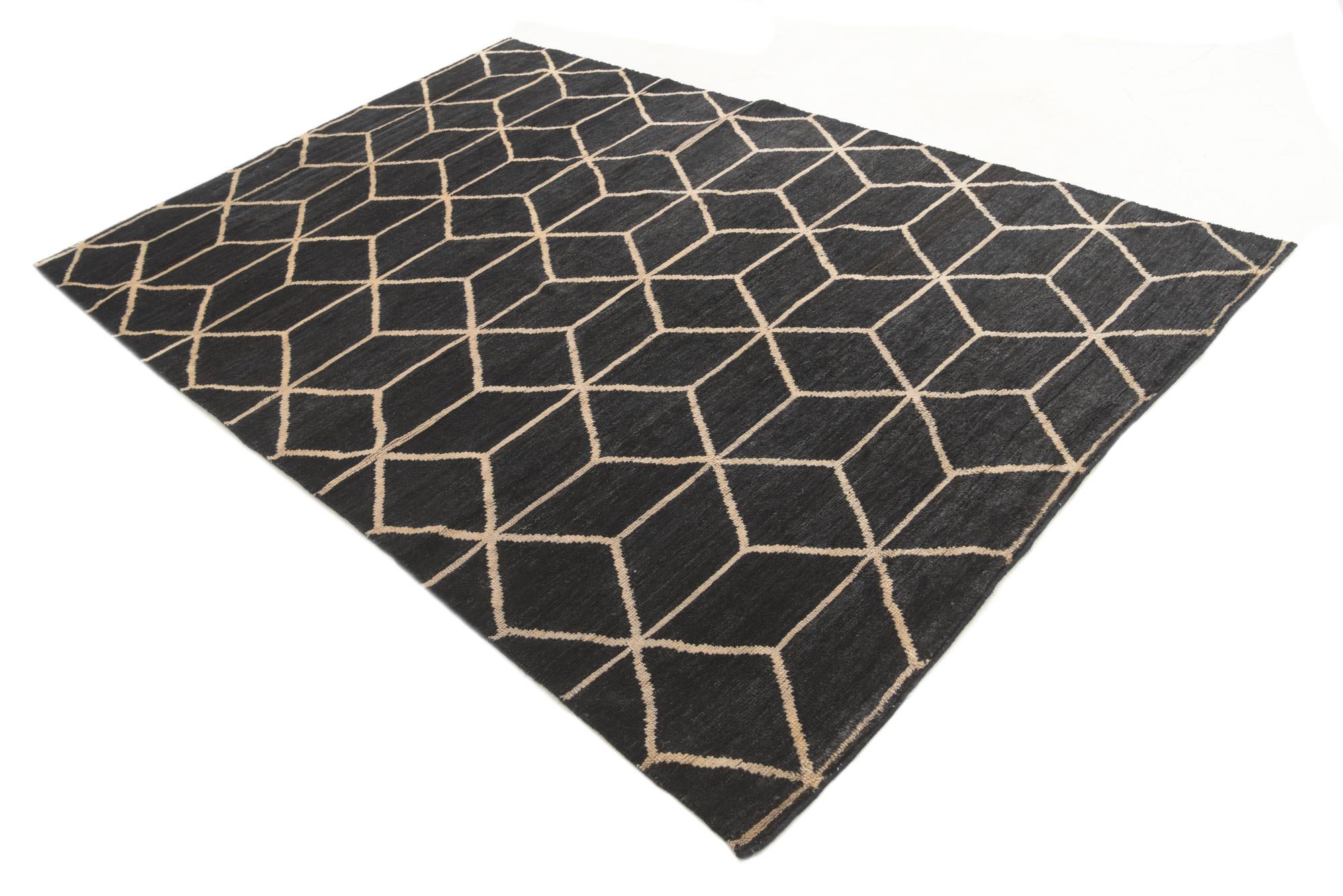 6' 5 x 9' 9 Hand Knotted Darya Wool Rug