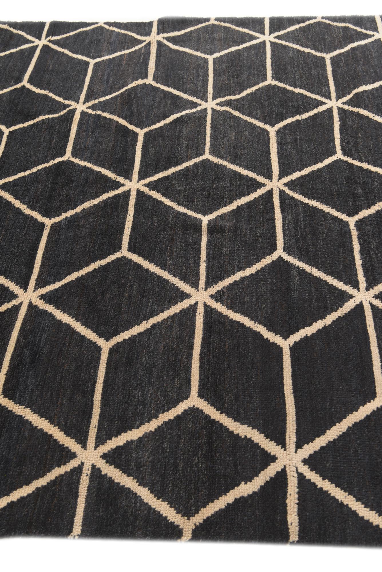6' 5 x 9' 9 Hand Knotted Darya Wool Rug