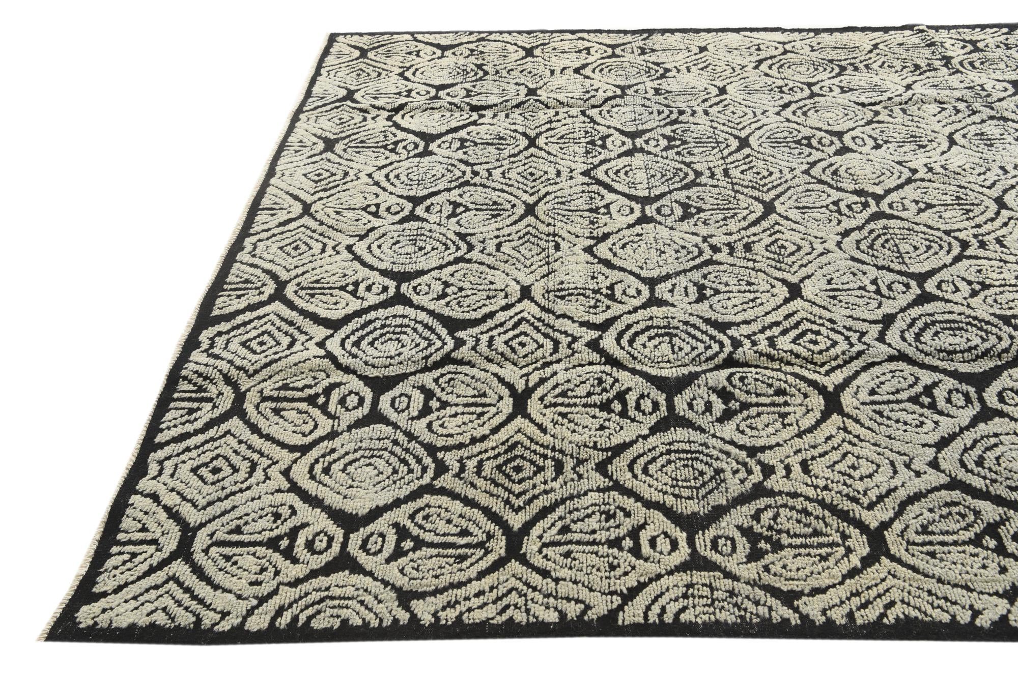 8' x 10' 4 Hand Knotted Darya Wool Rug