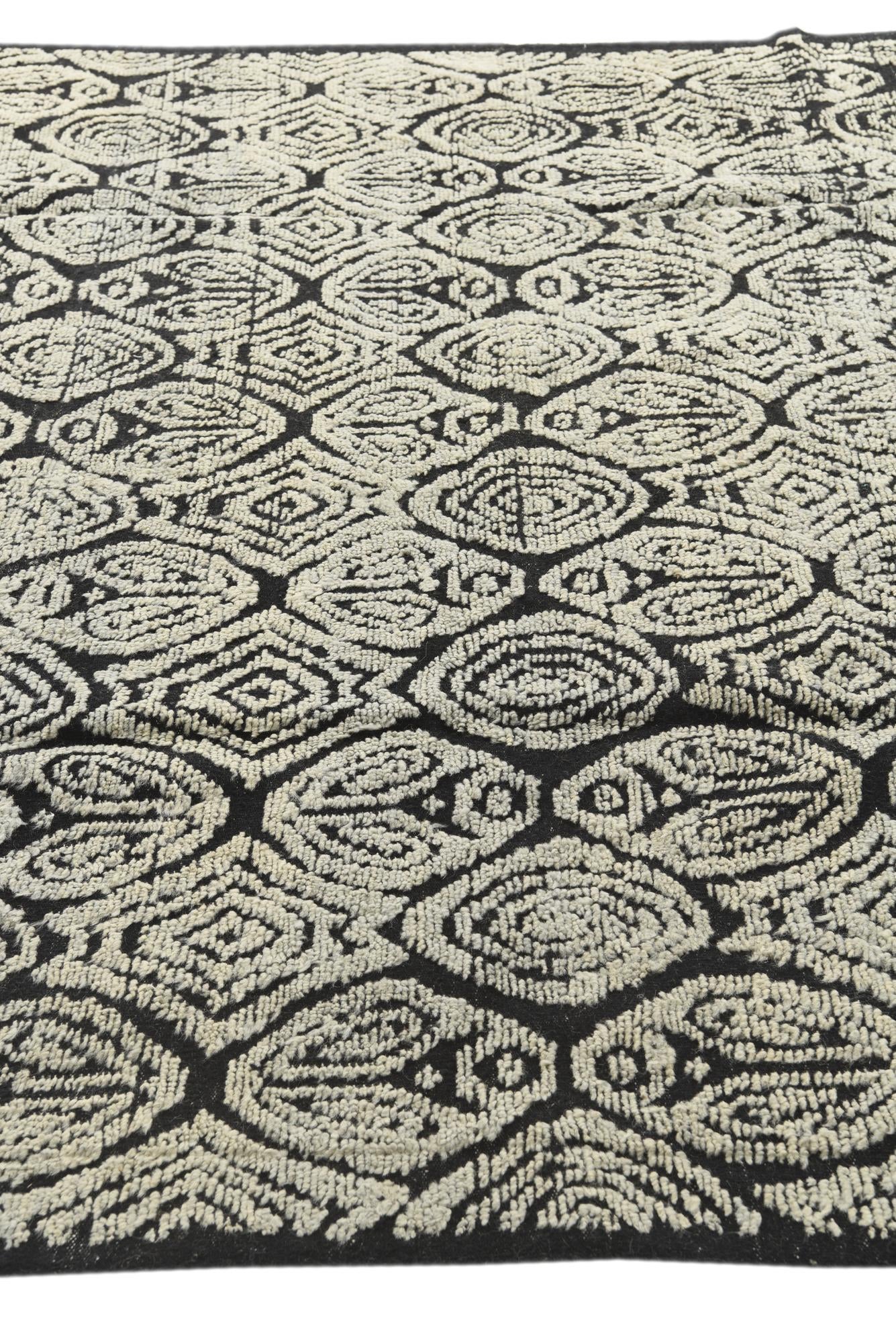 8' x 10' 4 Hand Knotted Darya Wool Rug