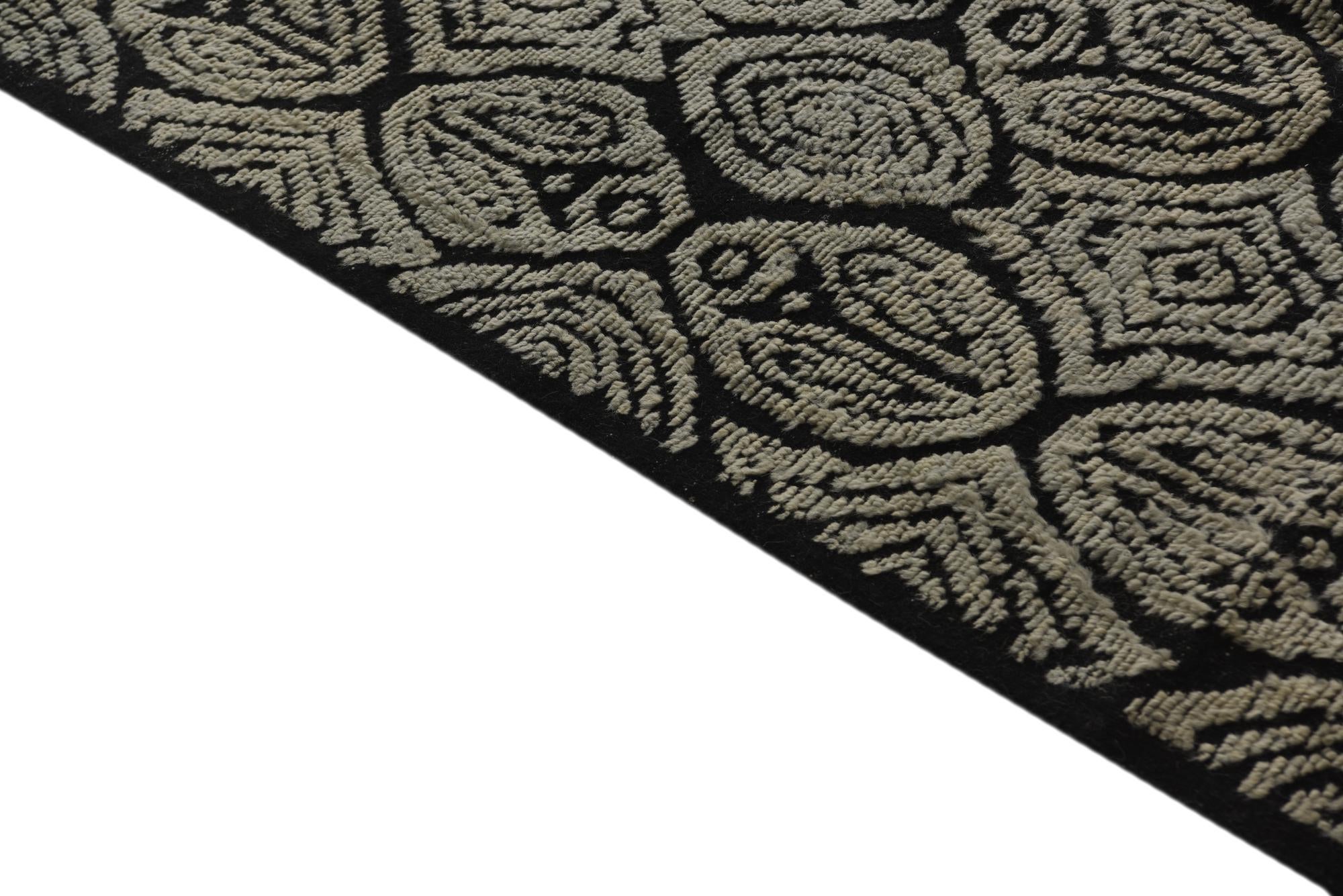 8' x 10' 4 Hand Knotted Darya Wool Rug