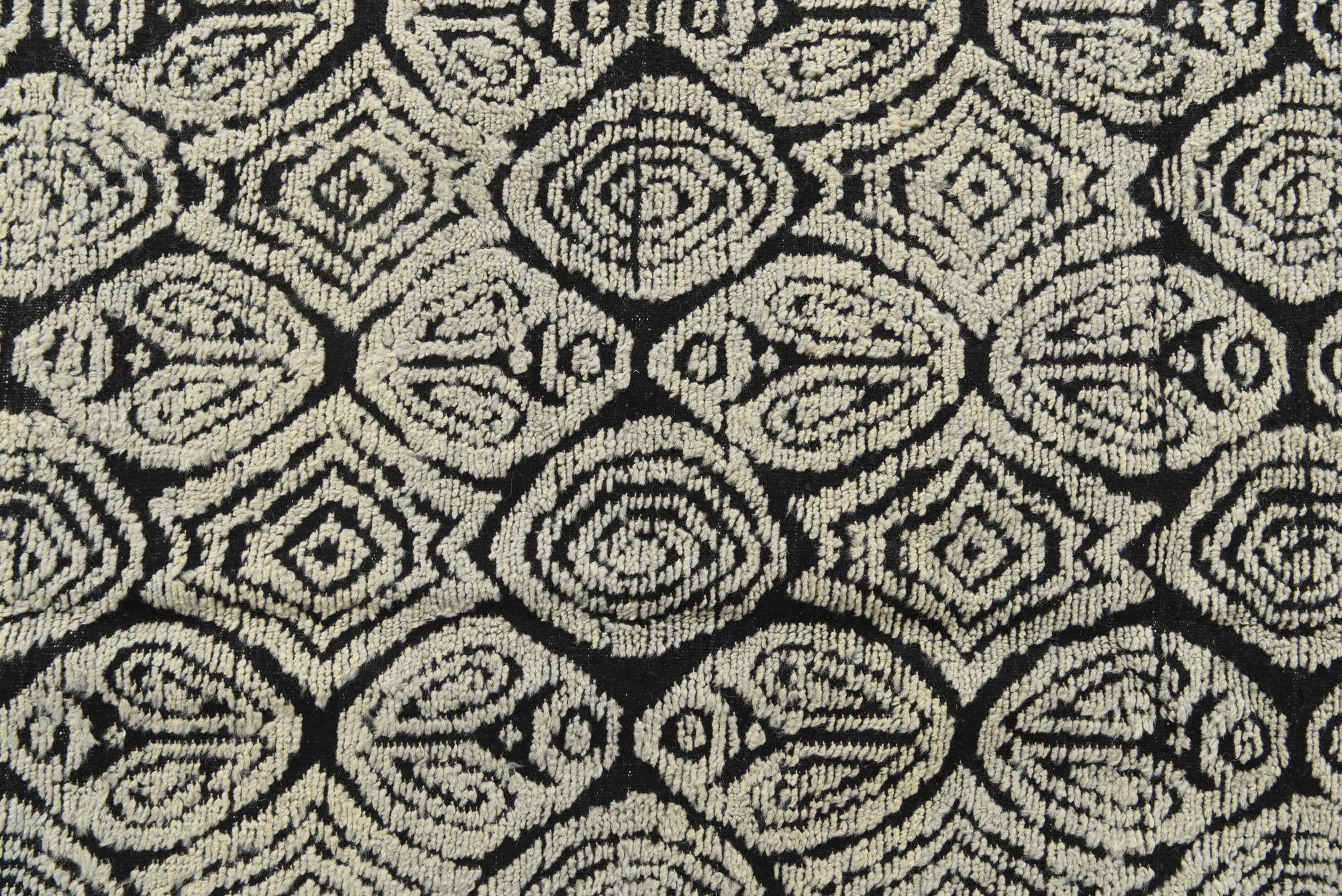 8' x 10' 4 Hand Knotted Darya Wool Rug