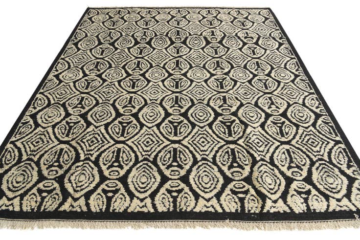Detail image of 8' 6 x 10' Hand Knotted Darya Wool Rug
