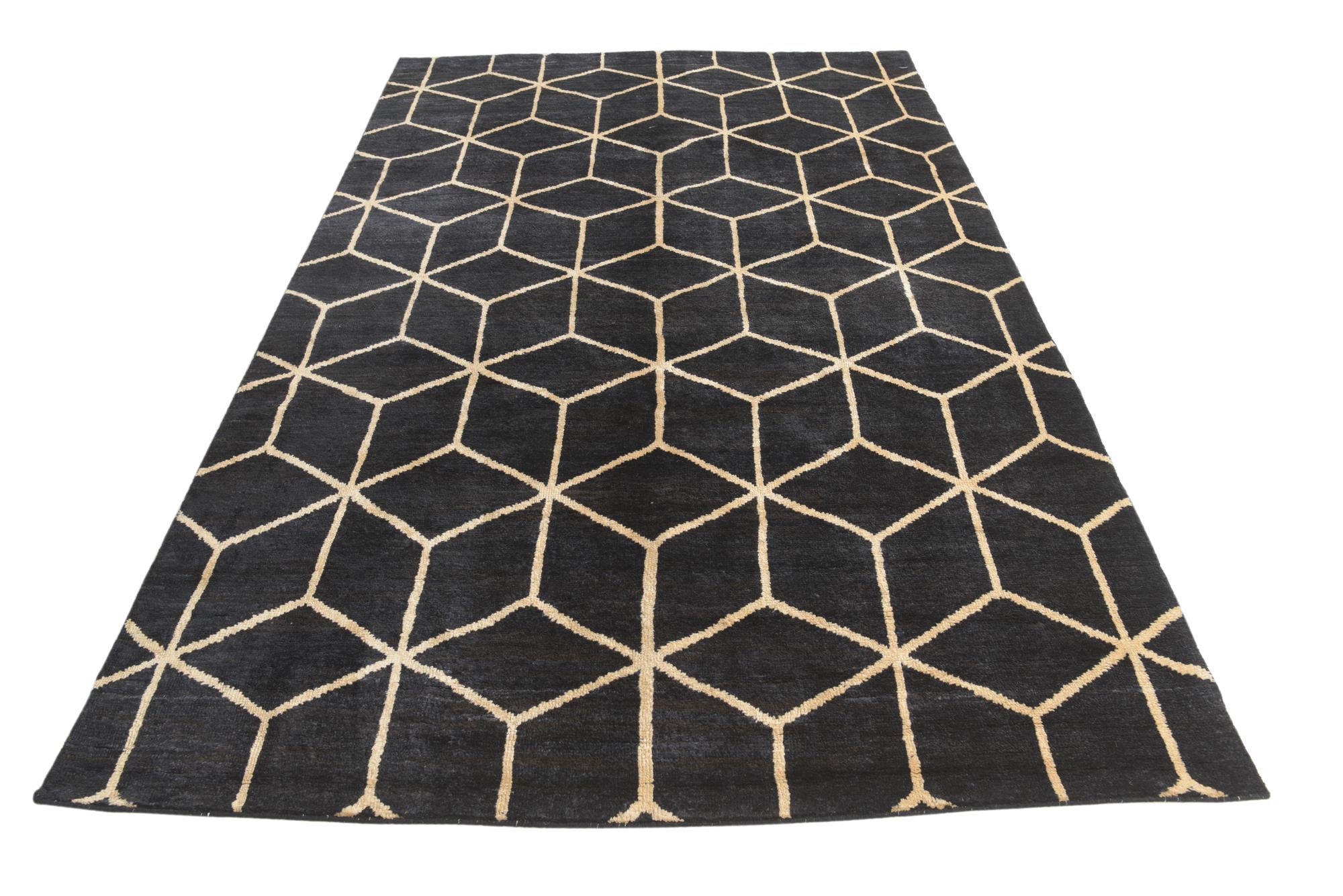 6' 9 x 10' 4 Hand Knotted Darya Wool Rug