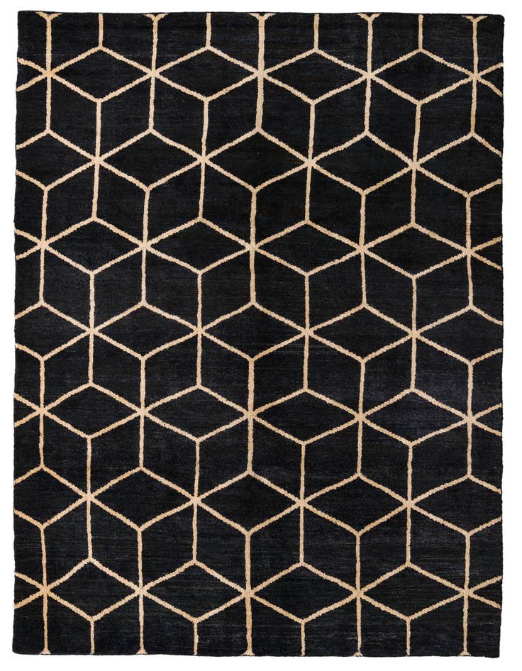 Detail image of 6' 9 x 10' 4 Hand Knotted Darya Wool Rug