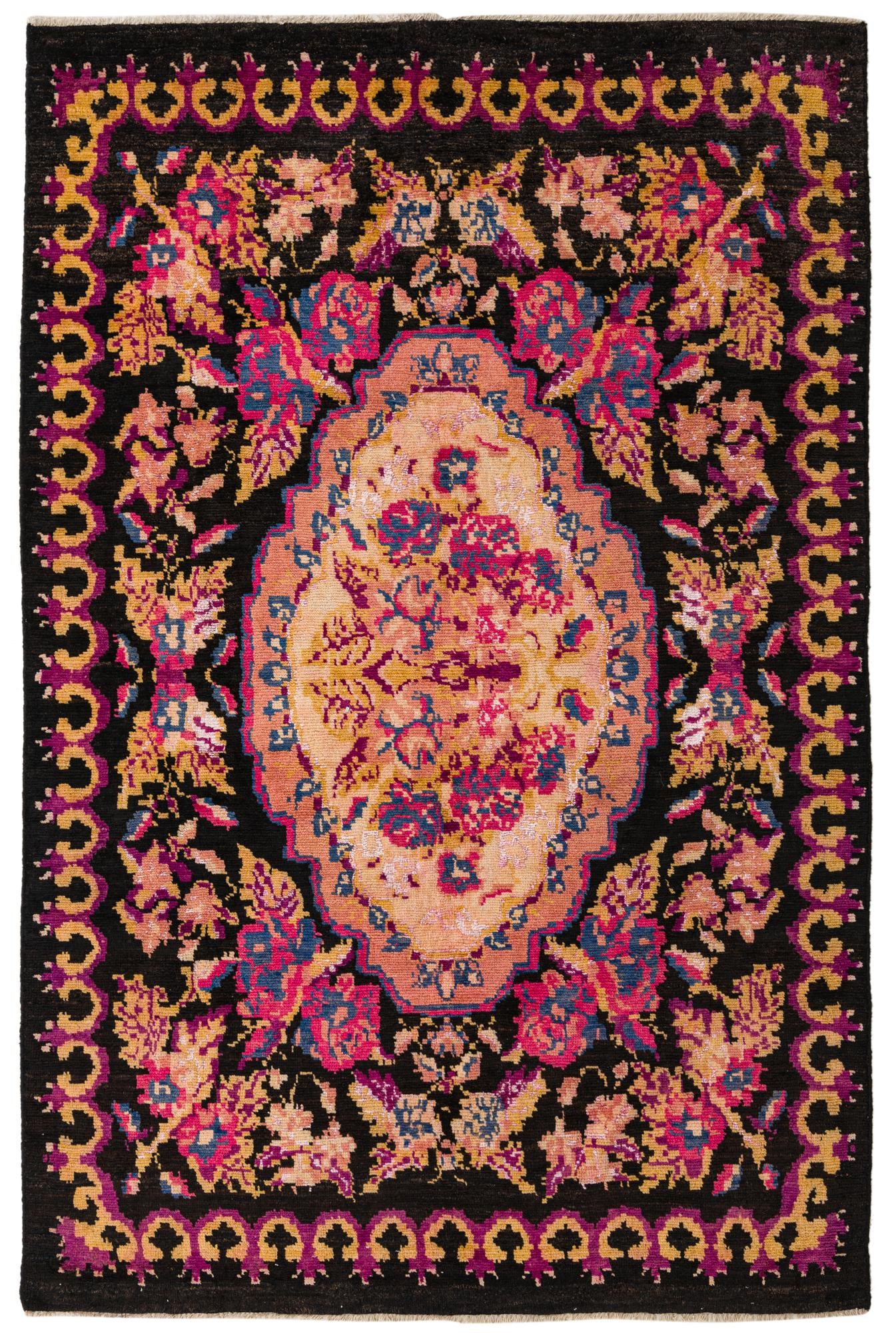 6' 4 x 9' 7 Hand Knotted Darya Rug