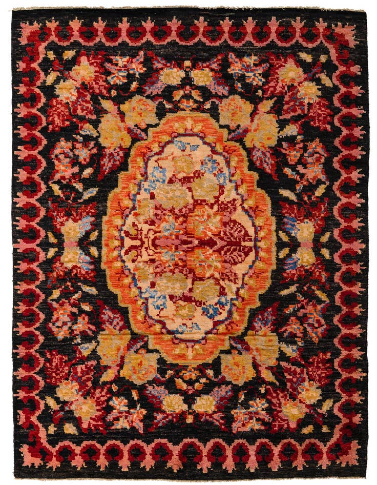 Detail image of 6' 6 x 9' 8 Hand Knotted Darya Rug