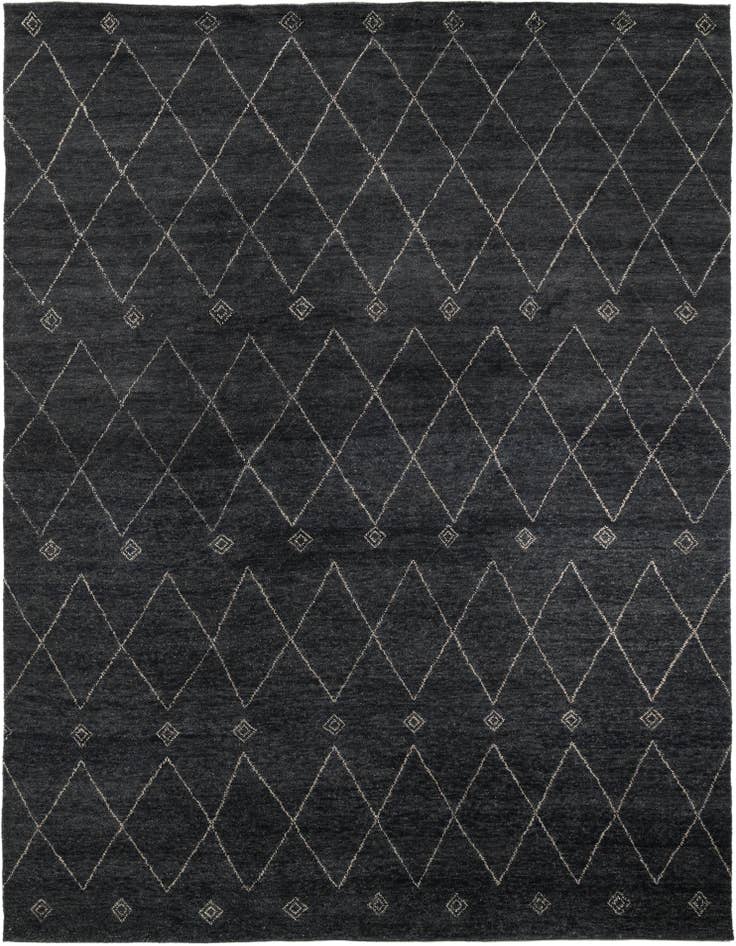 Detail image of 9' 7 x 13' Hand Knotted Darya Wool Rug
