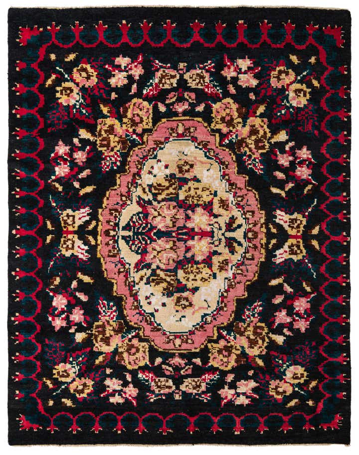 8' x 10' 2 Hand Knotted Darya Wool Rug