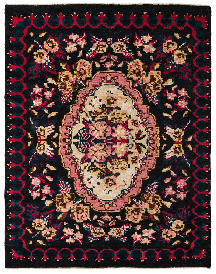 Detail image of 8' x 10' 2 Hand Knotted Darya Wool Rug