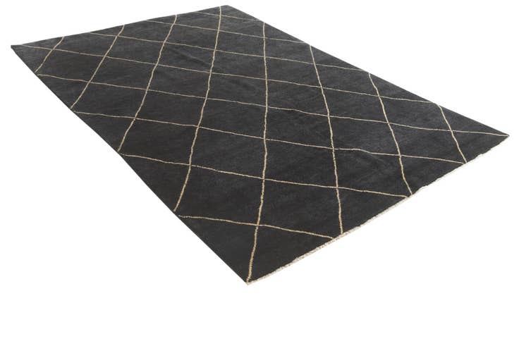 Detail image of 5' 8 x 8' 2 Hand Knotted Darya Wool Rug