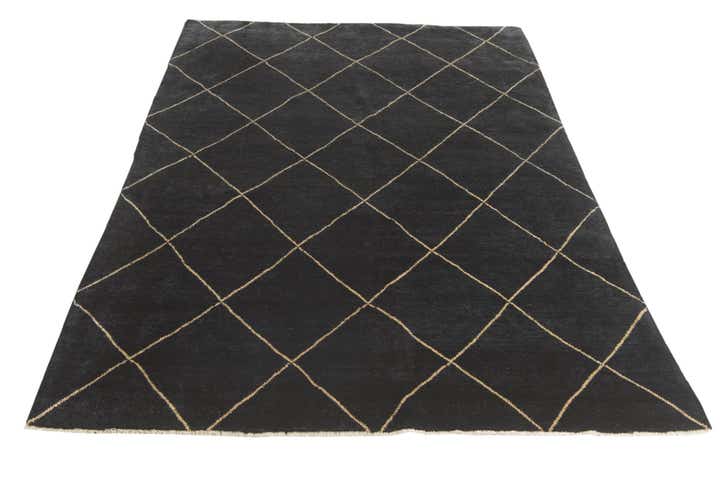 5' 8 x 8' 2 Hand Knotted Darya Wool Rug