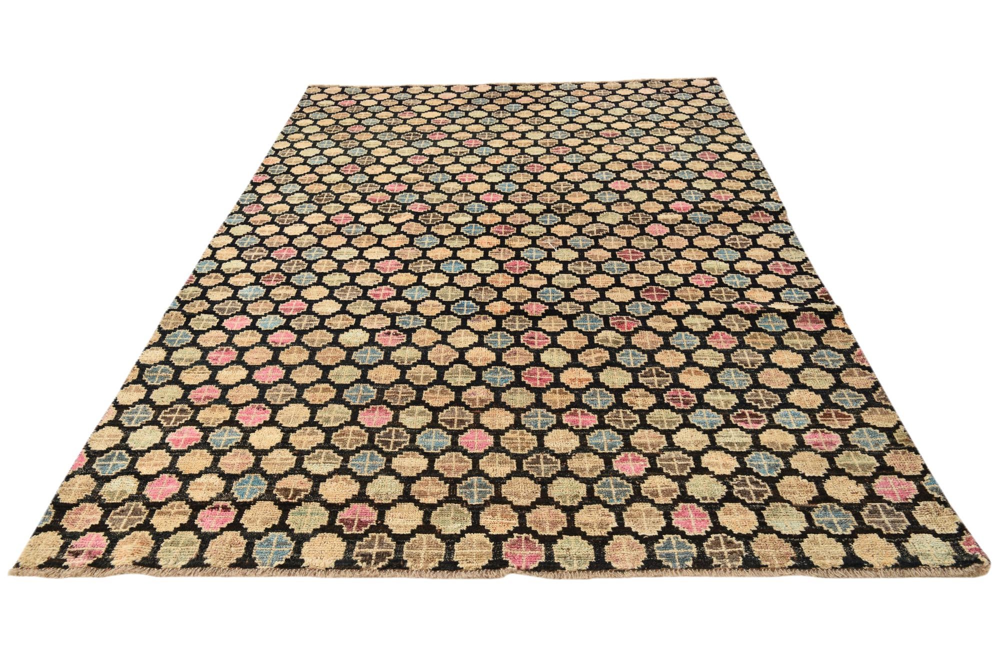 6' 1 x 9' 4 Hand Knotted Darya Wool Rug