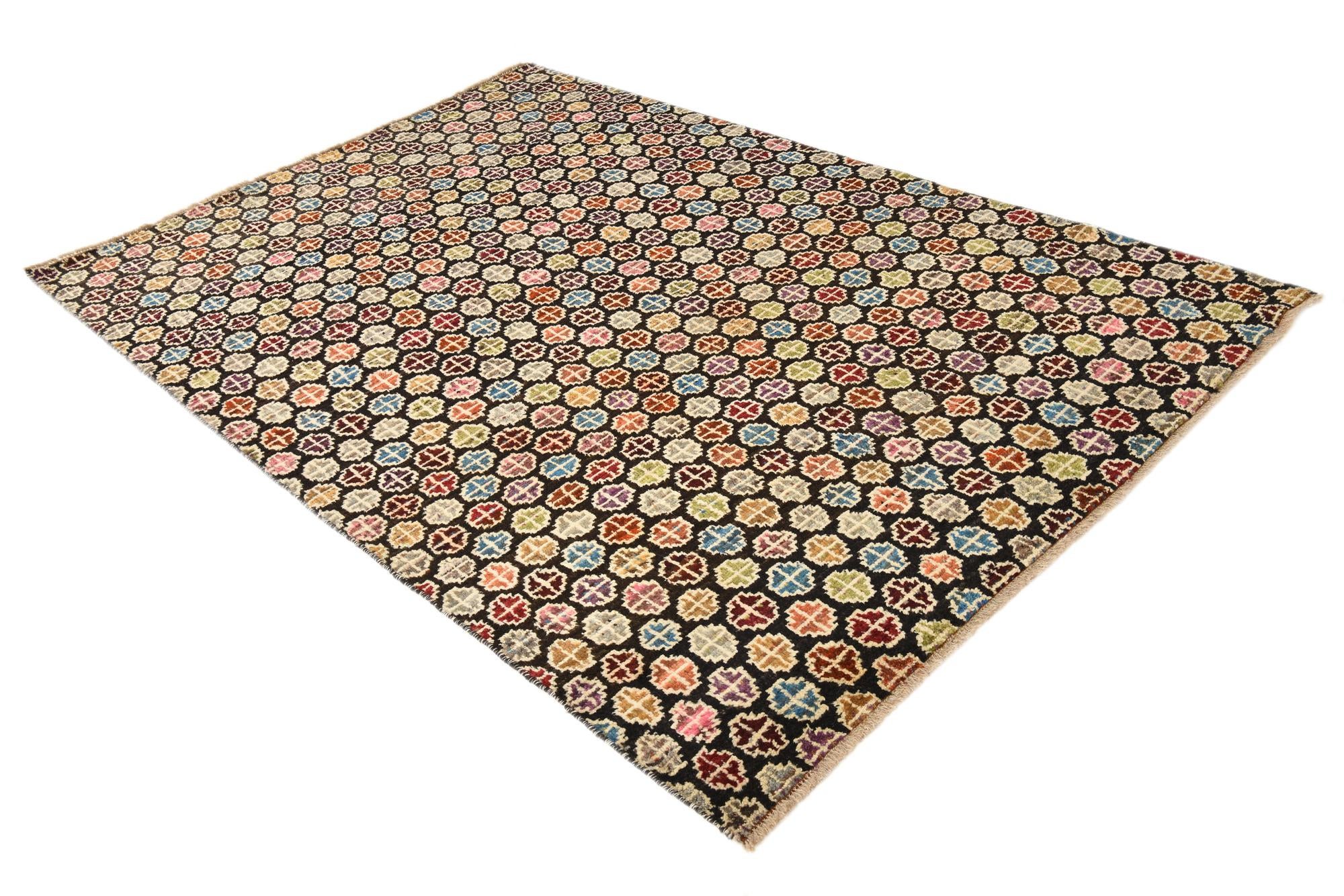 6' 2 x 9' 3 Hand Knotted Darya Wool Rug