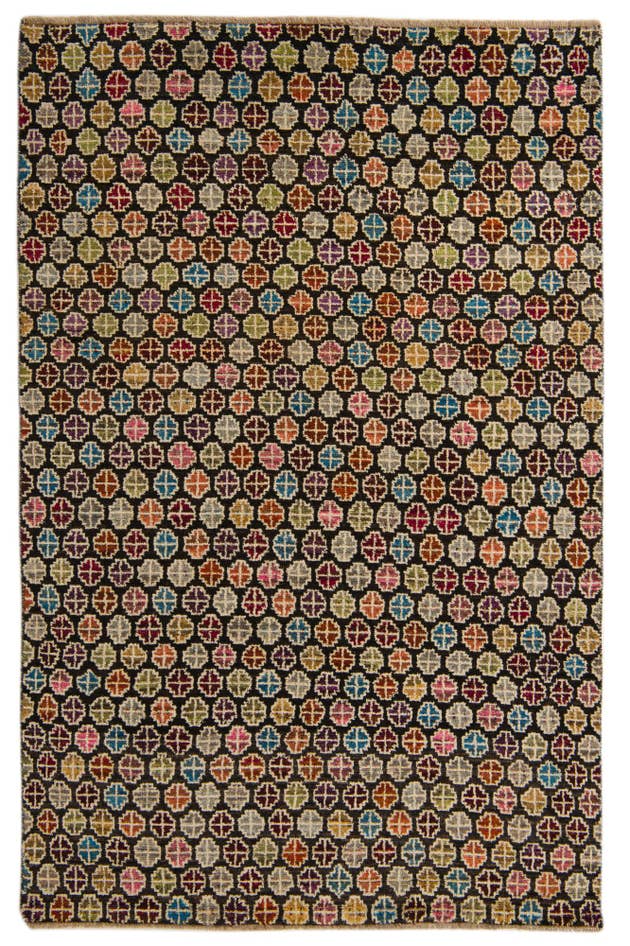 Detail image of 6' 2 x 9' 3 Hand Knotted Darya Wool Rug
