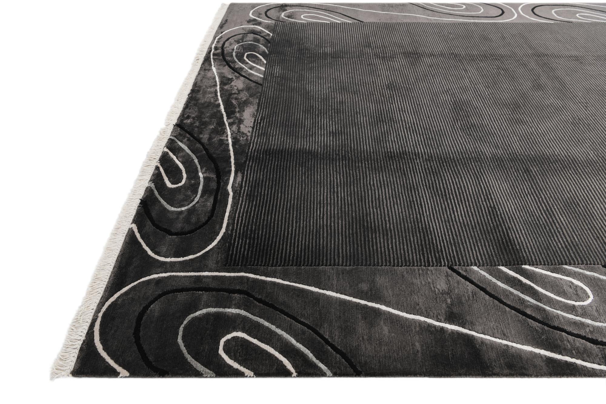 6' 7 x 9' 10 Hand Knotted Darya Wool Rug