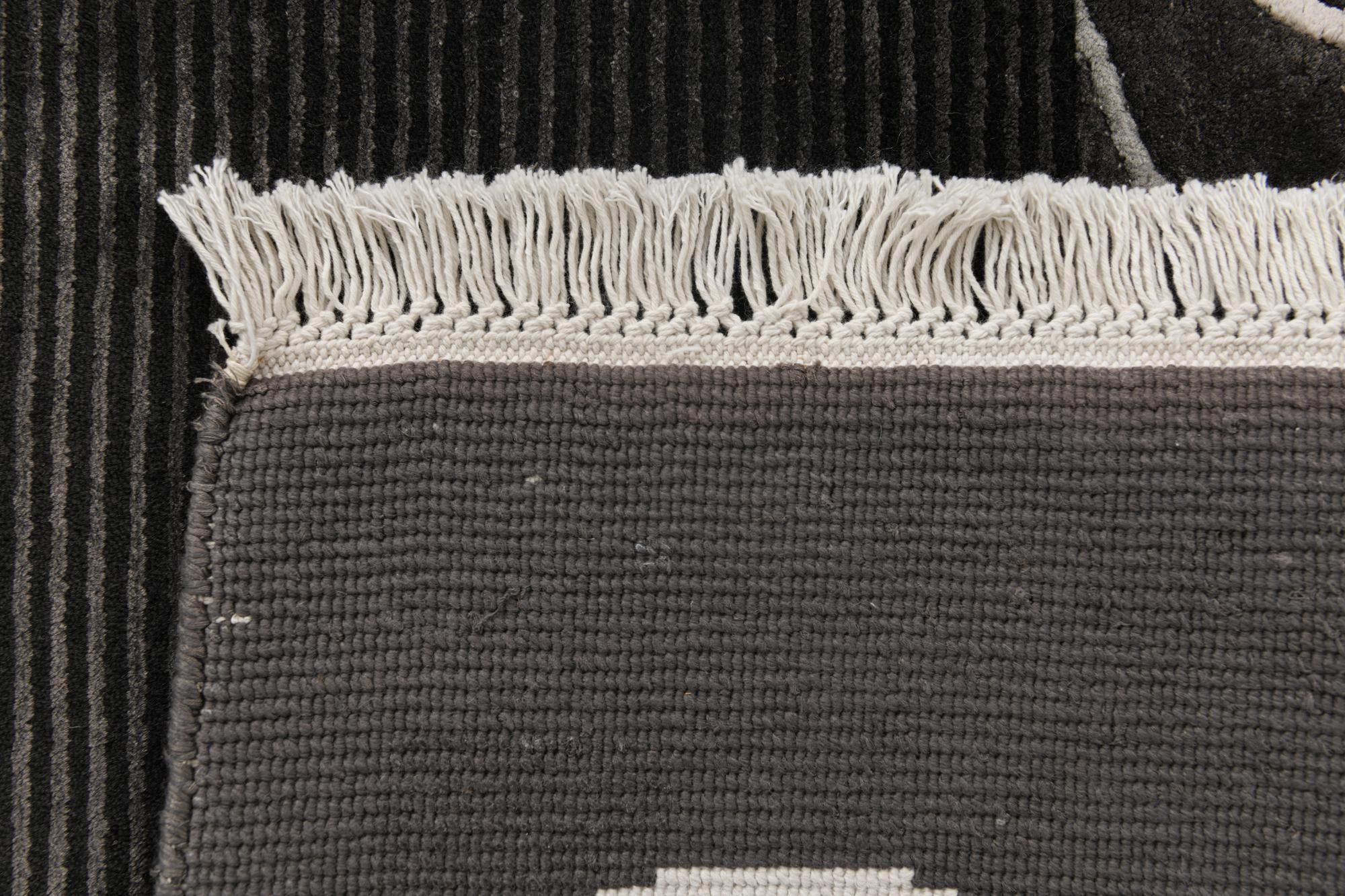 6' 7 x 9' 10 Hand Knotted Darya Wool Rug