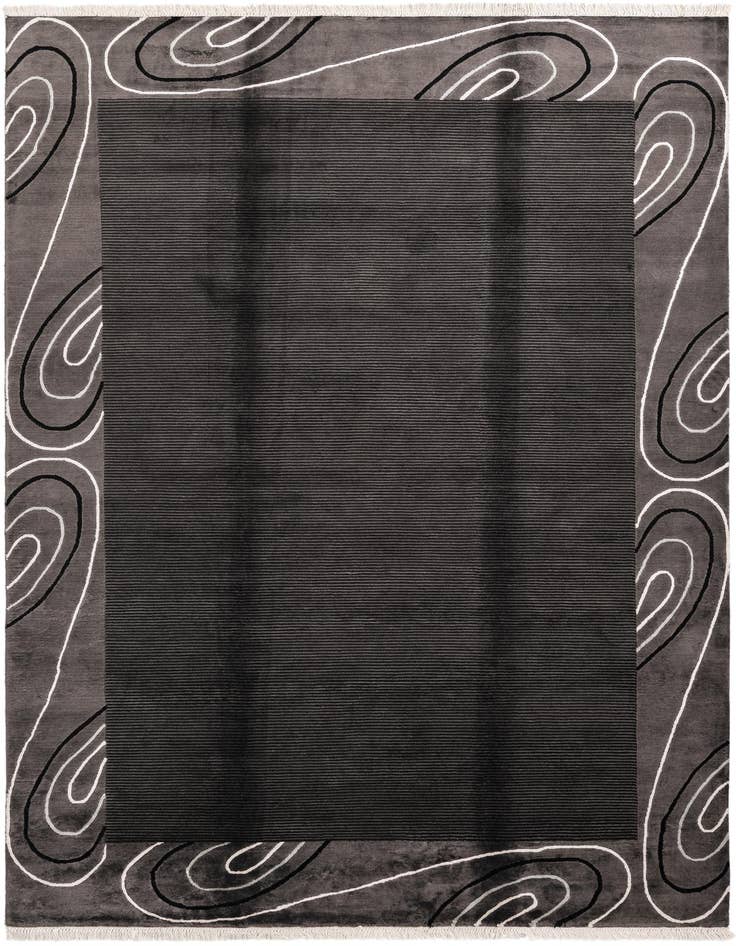 Detail image of 6' 7 x 9' 10 Hand Knotted Darya Wool Rug