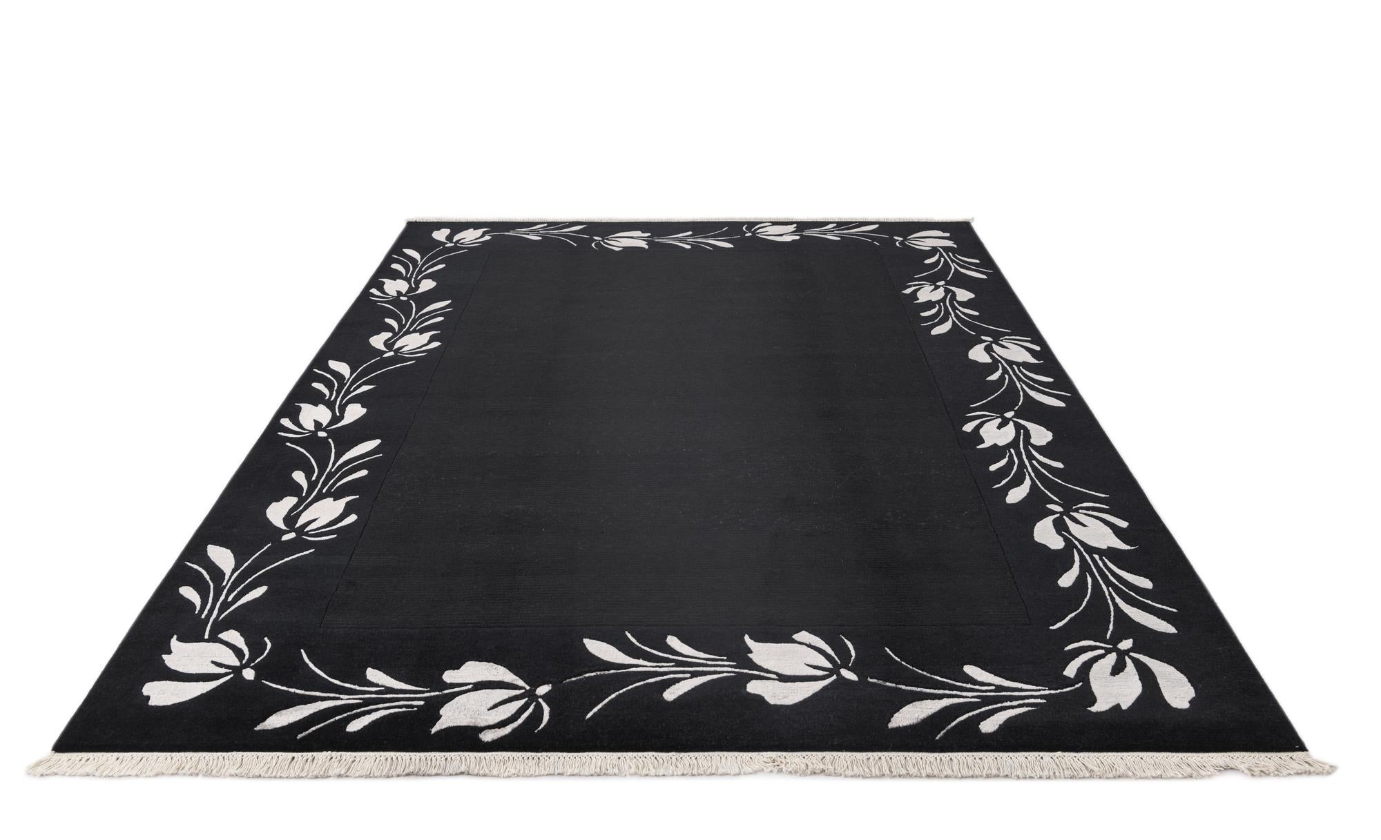 6' 8 x 9' 9 Hand Knotted Darya Wool Rug