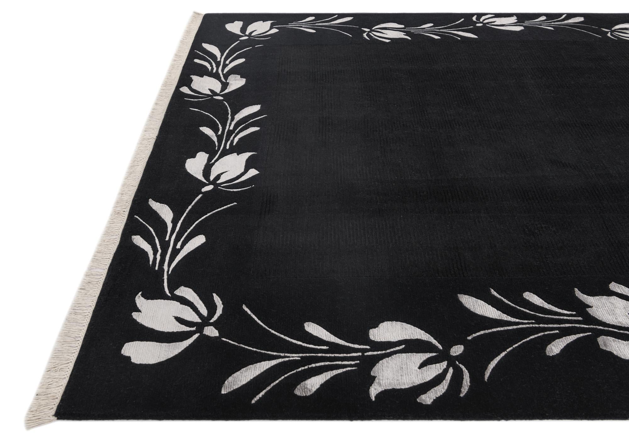6' 8 x 9' 9 Hand Knotted Darya Wool Rug