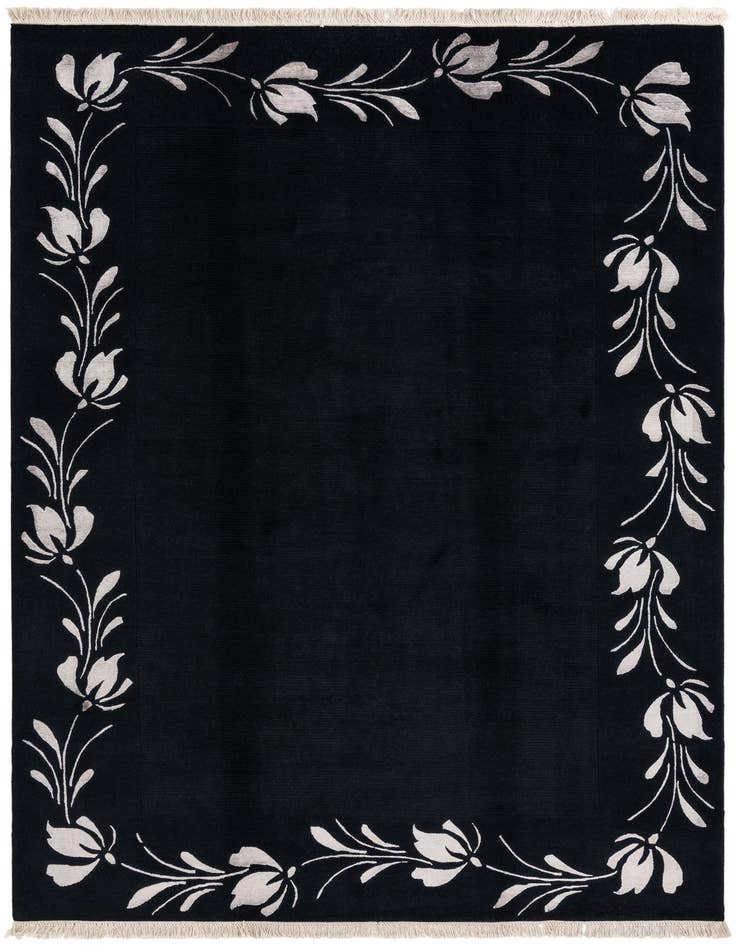 Detail image of 6' 8 x 9' 9 Hand Knotted Darya Wool Rug