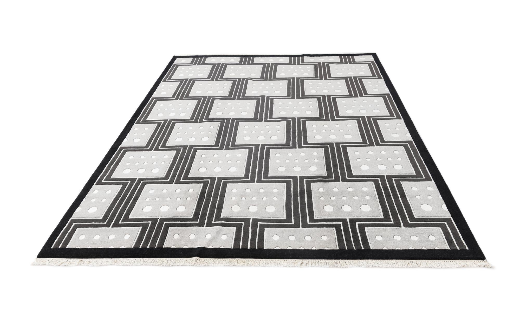 6' 7 x 9' 10 Hand Knotted Darya Wool Rug
