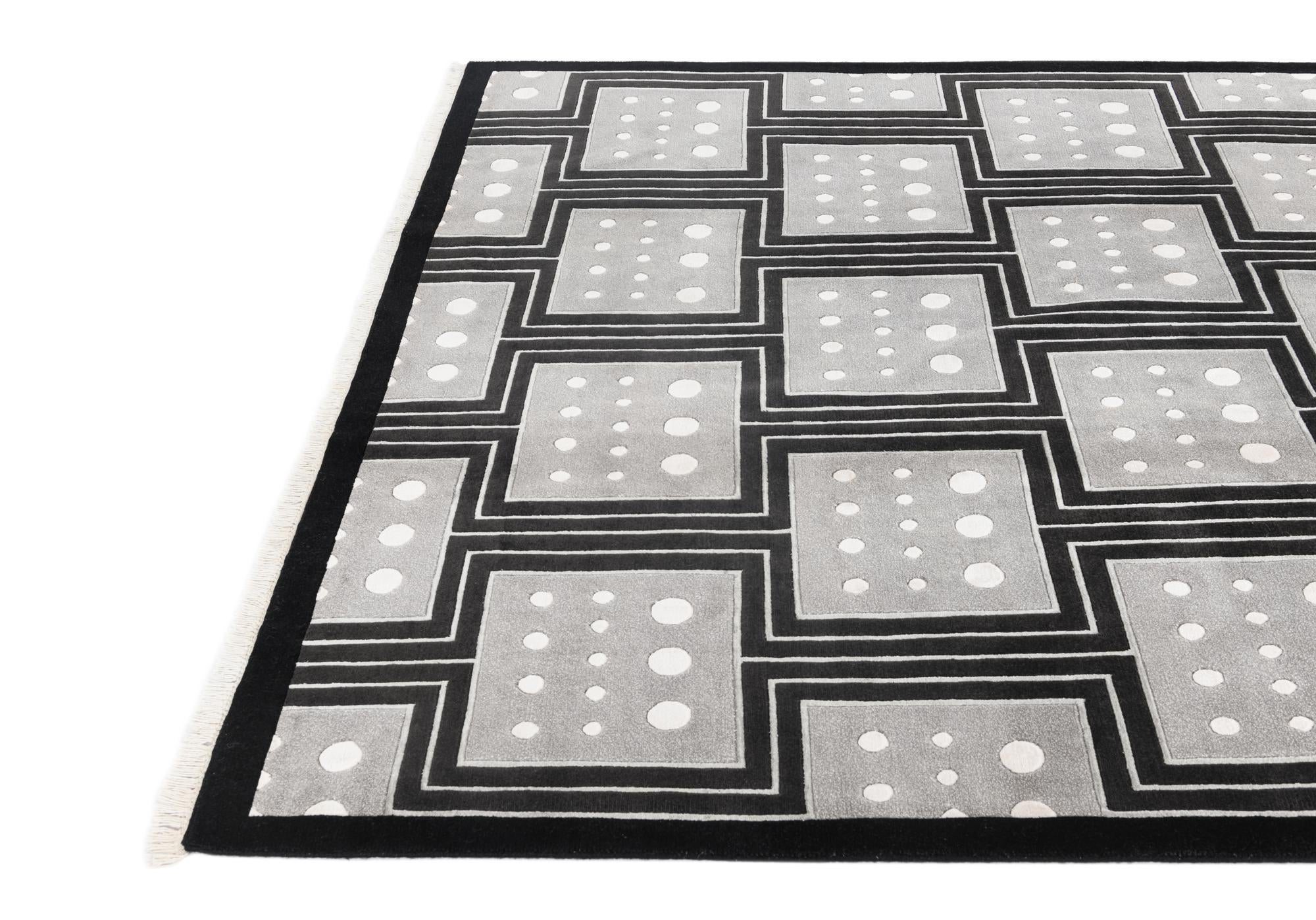 6' 7 x 9' 10 Hand Knotted Darya Wool Rug