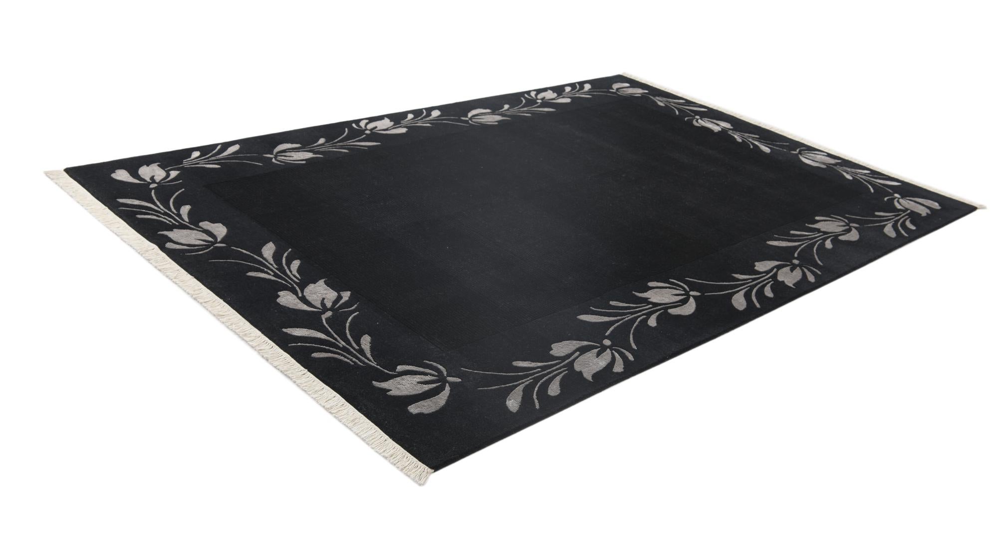 6' 7 x 9' 9 Hand Knotted Darya Wool Rug
