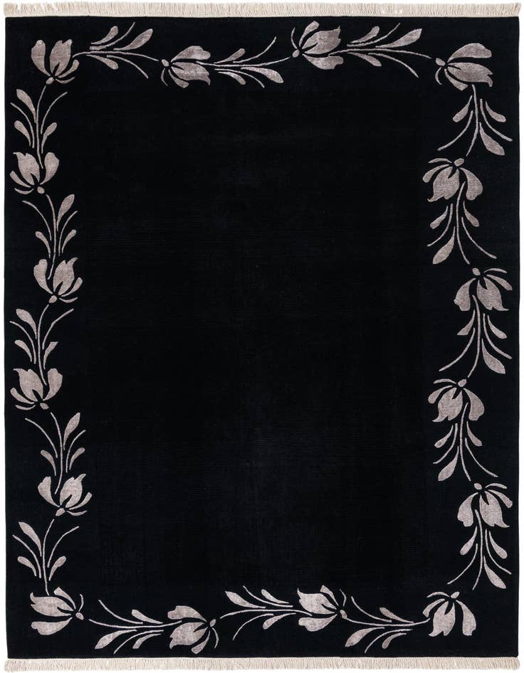 Detail image of 6' 7 x 9' 9 Hand Knotted Darya Wool Rug