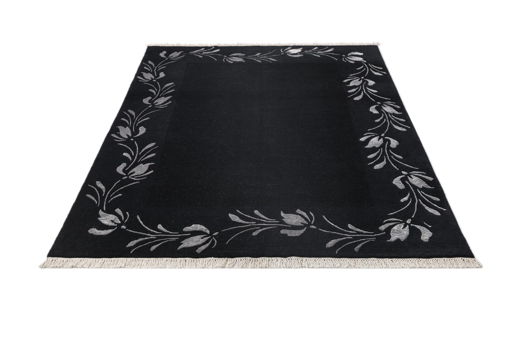 4' 11 x 6' 11 Hand Knotted Darya Wool Rug