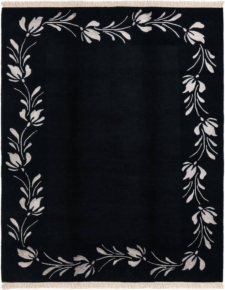 Detail image of 5' 9 x 8' Hand Knotted Darya Wool Rug