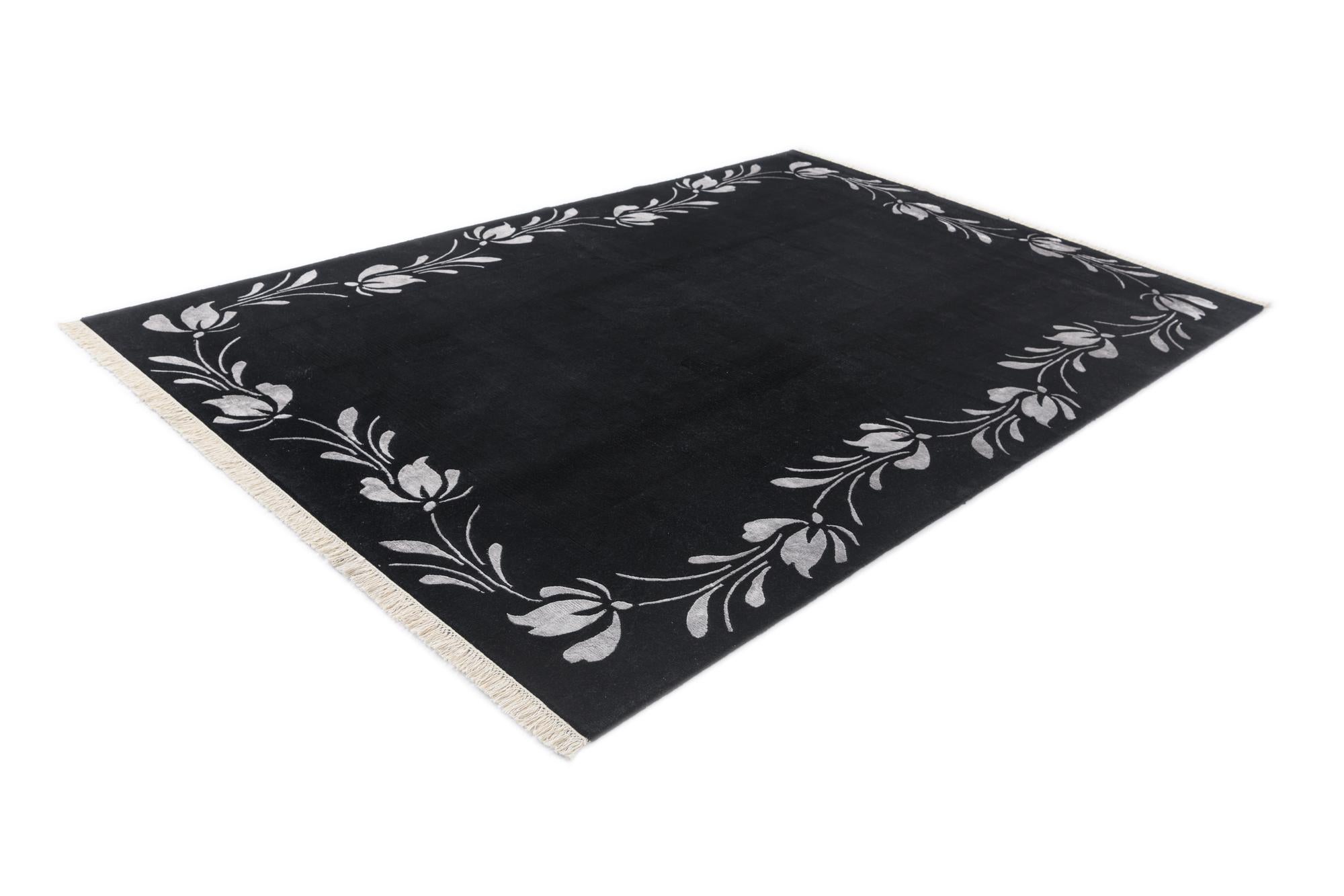 6' 7 x 9' 9 Hand Knotted Darya Wool Rug