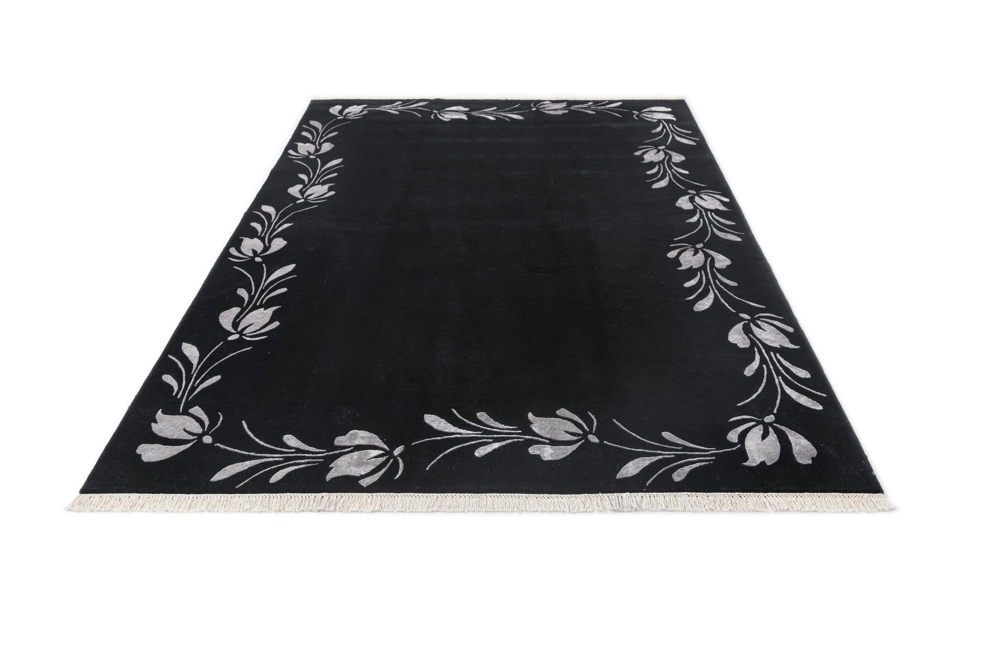 6' 7 x 9' 9 Hand Knotted Darya Wool Rug
