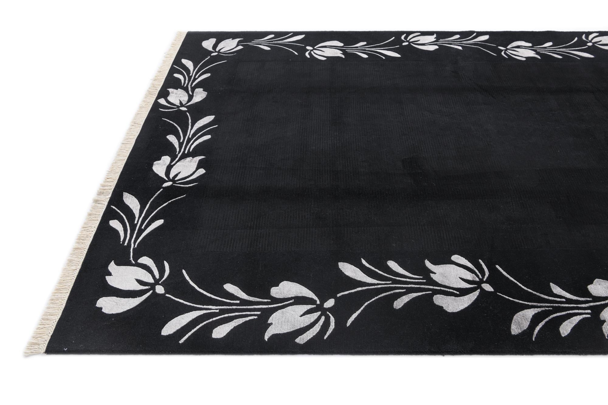 6' 7 x 9' 9 Hand Knotted Darya Wool Rug
