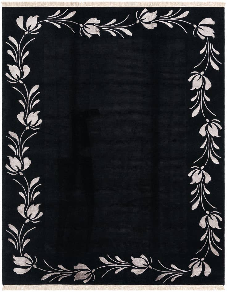 Detail image of 6' 7 x 9' 9 Hand Knotted Darya Wool Rug