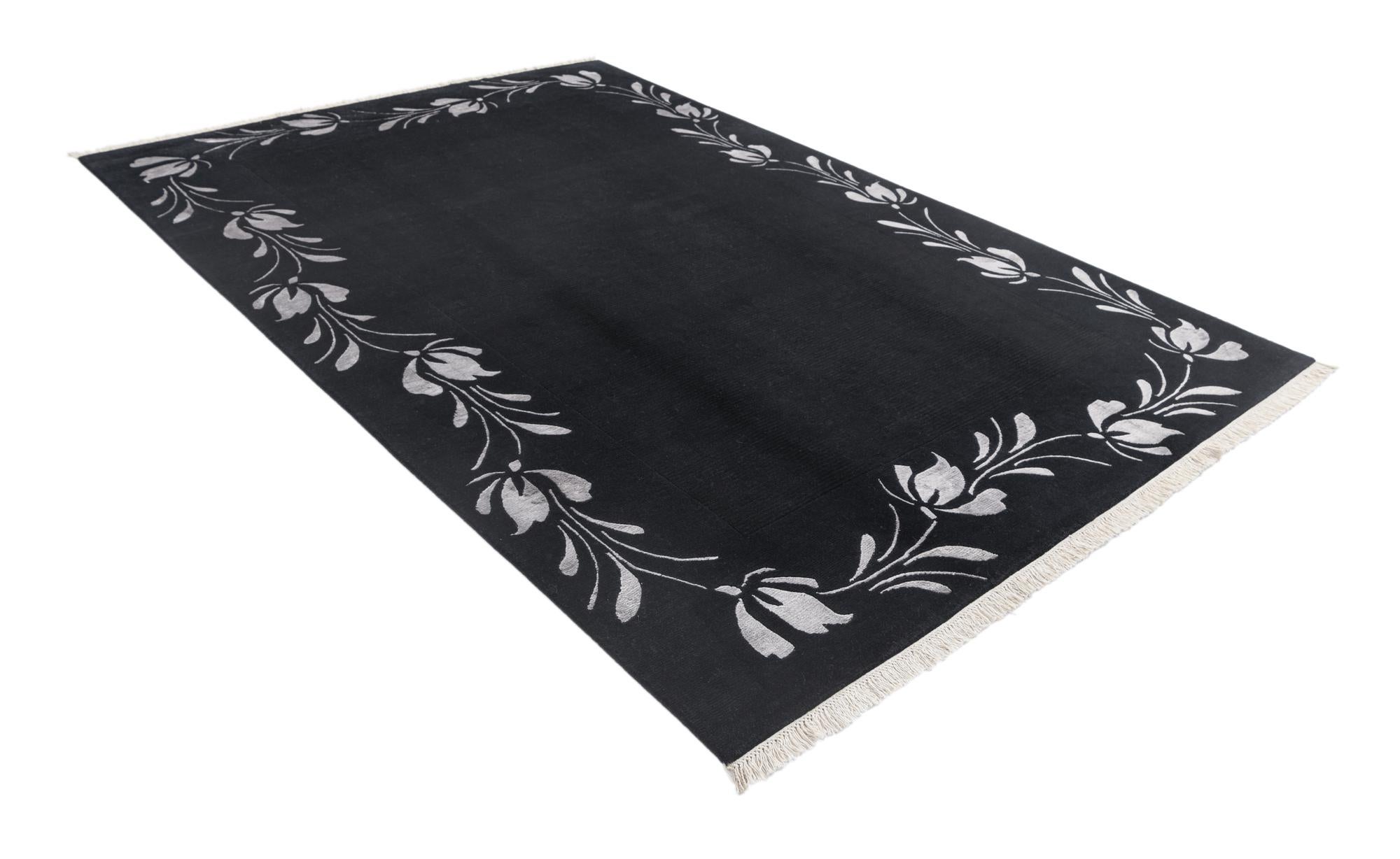 6' 9 x 9' 10 Hand Knotted Darya Wool Rug