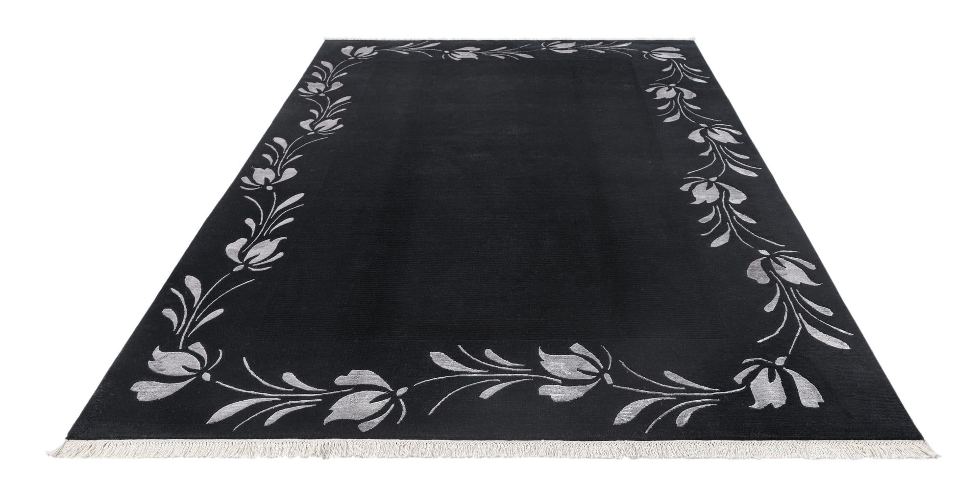 6' 9 x 9' 10 Hand Knotted Darya Wool Rug