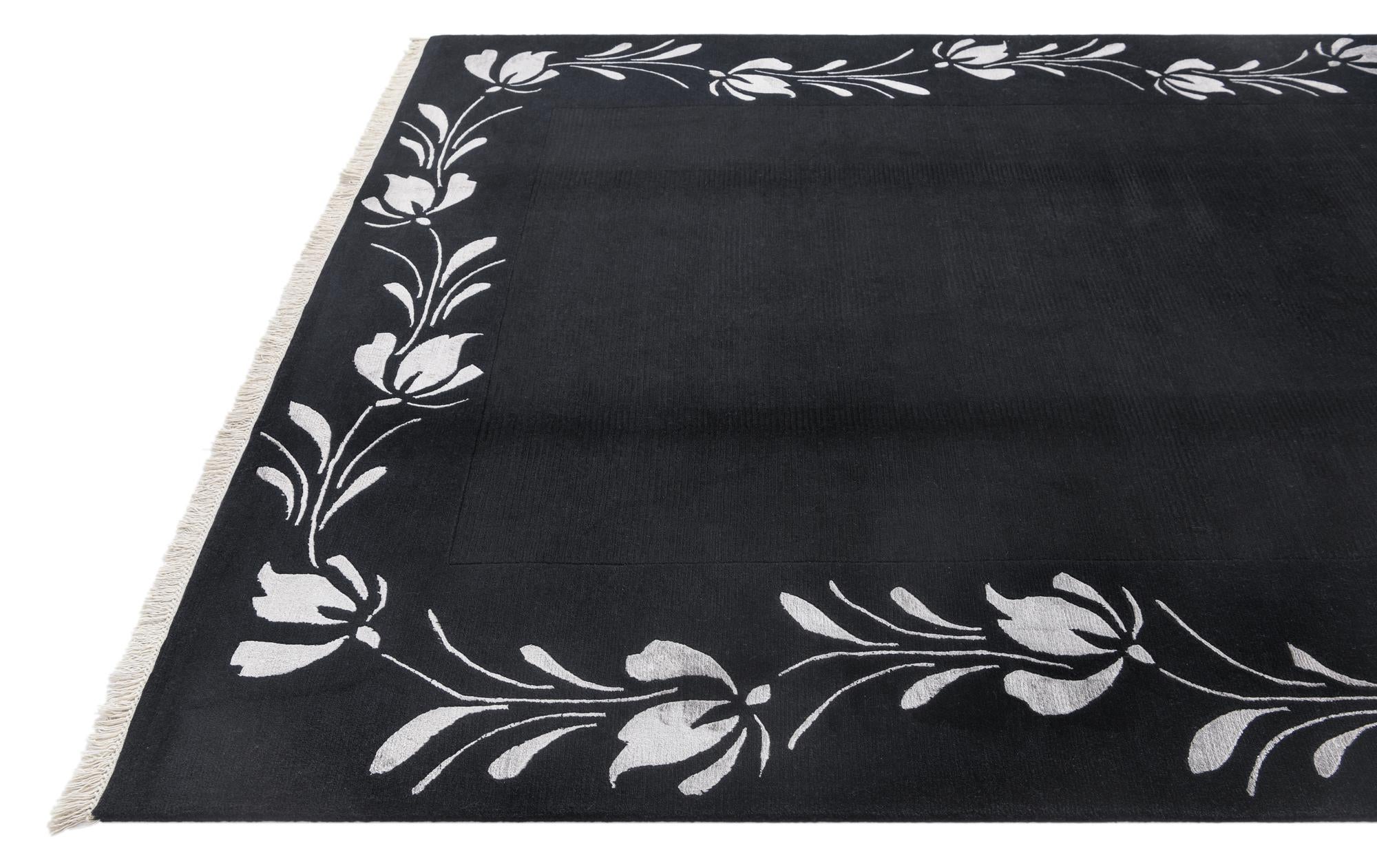 6' 9 x 9' 10 Hand Knotted Darya Wool Rug