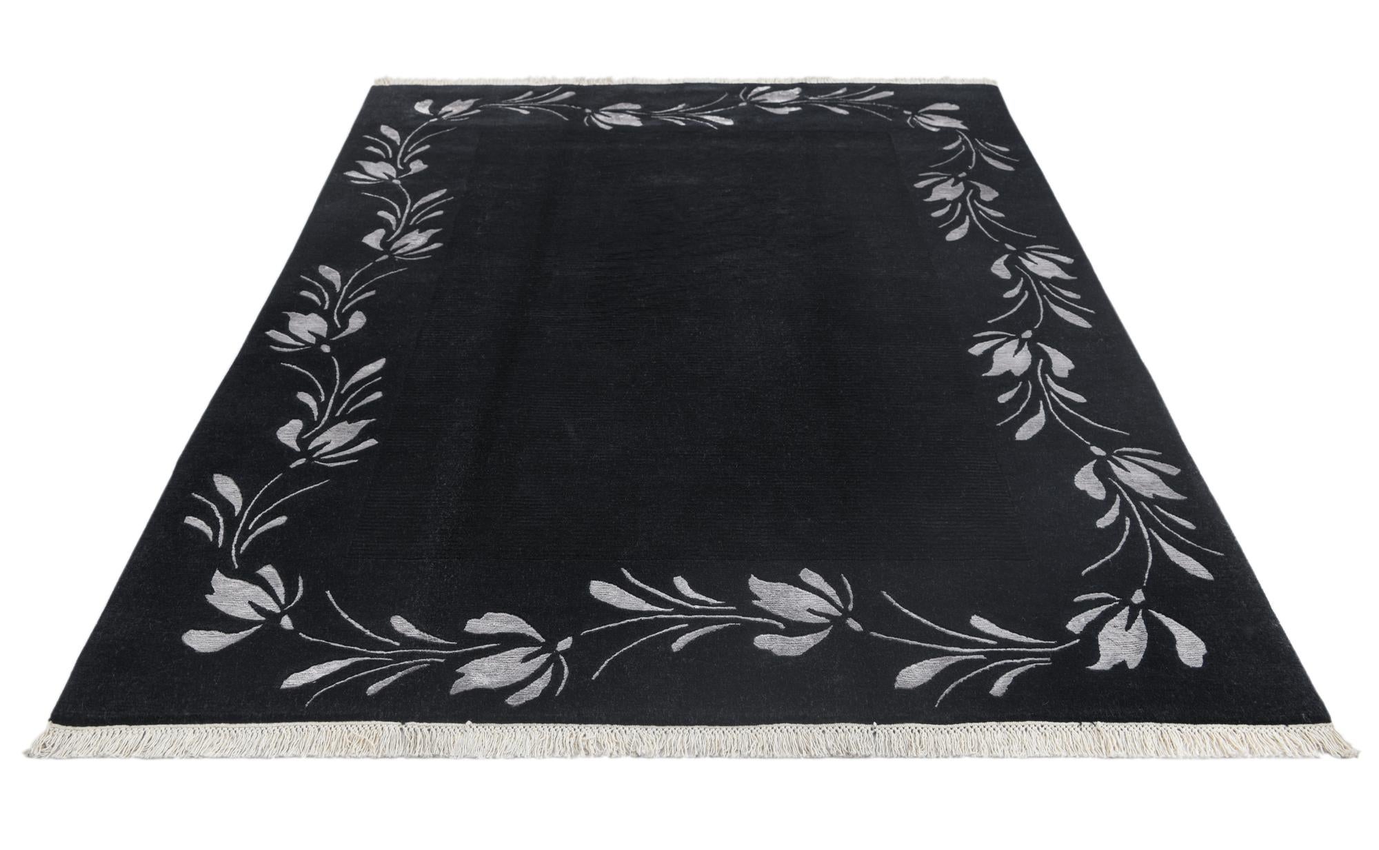 5' 8 x 7' 10 Hand Knotted Darya Wool Rug