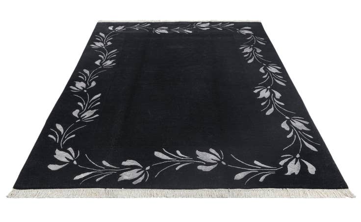 Detail image of 5' 8 x 7' 10 Hand Knotted Darya Wool Rug