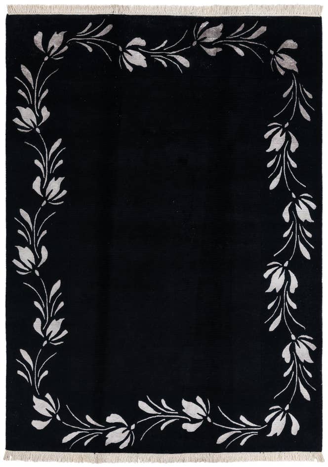 Detail image of 5' 8 x 7' 10 Hand Knotted Darya Wool Rug