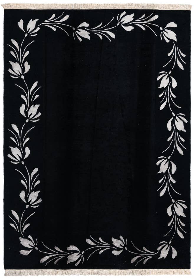 Detail image of 5' 8 x 7' 11 Hand Knotted Darya Wool Rug