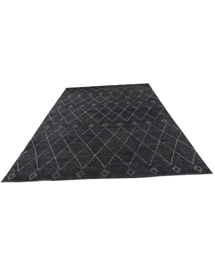 Detail image of 9' 8 x 13' 4  Hand Knotted Darya Wool Rug