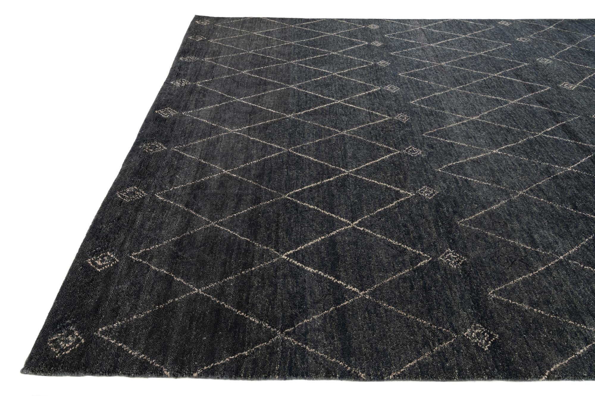 9' 2 x 11' 10 Hand Knotted Darya Wool Rug