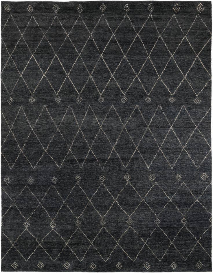Detail image of 9' 2 x 11' 10 Hand Knotted Darya Wool Rug